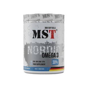 MST NORDIC Omega 3 30% + вітамін Е 300 капсул