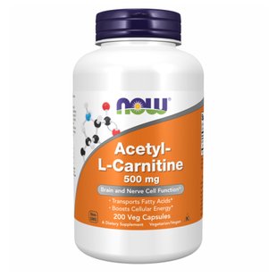 Acetyl L-Carnitine 500mg - 200 vcaps