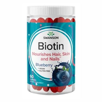 Biotin - 60 Gummies Blueberry (До 04.24)