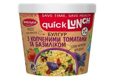 Булгур с копченым томатами и базиликом Quick Lunch Жменька 70 г
