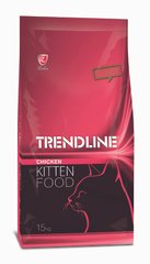 Полноценный и сбалансированный сухой корм для котят с курицей Trendline 15 кг