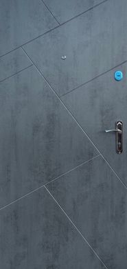 Двері Ф1 Вікторія метал 2050*860 праві бетон сірий