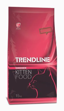 Повноцінний та збалансований сухий корм для кошенят з куркою Trendline 15 кг