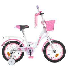 Велосипед дитячий PROF1 Y1425-1 14 дюймів рожевий