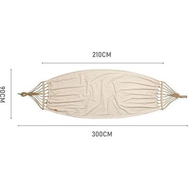 Гамак одноместный без опрокидывания Naturehike NH20DC001, хлопок, бежевый