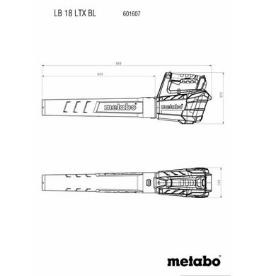 Акумуляторна повітродувка Metabo LB 18 LTX BL каркас