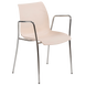 Кресло Tilia Laser ножки хромированные кремовое