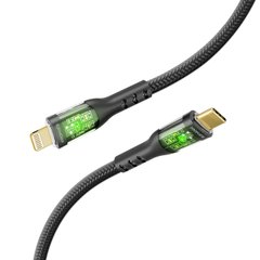 Кабель Promate TransLine-Ci USB-C to Lightning 27W Power Delivery 1.2 м Black (transline-ci.black)