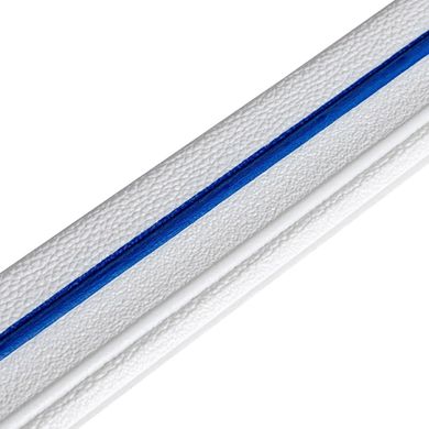 Плінтус РР самоклеючий білий з синьою смужкою 2300*70*4мм (D) SW-00001831