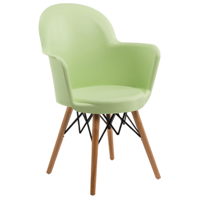 Кресло Tilia Gora-V ножки буковые светло-зеленое