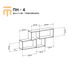 Полка навесная Эверест ПН-4 венге + дуб молочный (DTM-2352)