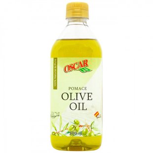 Олія з оливкових вижимок рафінована з додаванням оливкової олії нерафінованої Oscar foods Pomace 500 мл