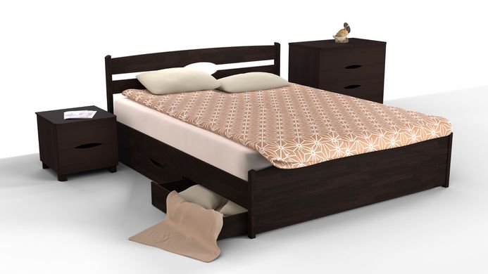 Кровать Ликерия-люкс с ящиком. 1400*2000 венге
