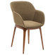 Крісло Tilia Shell-W Pad ніжки букові, сидіння з тканиною PIED DE POULE 03