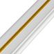 Плинтус РР самоклеющийся белый с золотой полоской 2300*70*4мм (D) SW-00001832