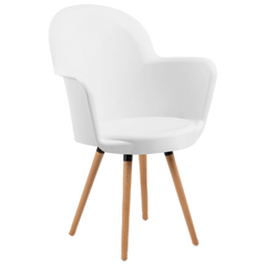 Кресло Tilia Gora-N ножки буковые белое