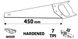 Ножовка 450 мм, PTFE-покрыти