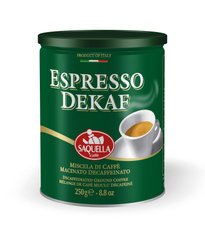 Кофе молотый Espresso Dekaf SAQUELLA 250 г