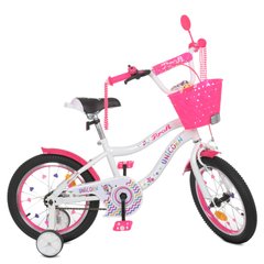 Велосипед дитячий PROF1 Y16244-1 16 дюймів рожевий