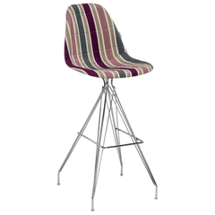 Стул барный Tilia Eos-X сиденье с тканью, ножки металлические хромированные ARTCLASS 903