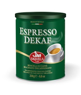 Кофе молотый Espresso Dekaf SAQUELLA 250 г