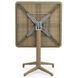 Стол с откидной столешницей Tilia Moon 70x70 см цвет кофе