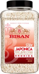 Рис для суши круглый шлифованный Японика BISAN 800 г