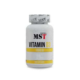 MST Vitamin D3 – 1000 IU Вітамін Д3 120 softgels