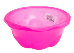 Миска салатниця 2,8 л Ромашка Plastic's Craft Прозора рожева