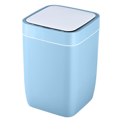 Сенсорное мусорное ведро JAH 8 л квадратное голубое