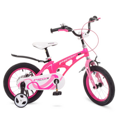 Велосипед дитячий PROF1 LMG16203 16 дюймів рожевий