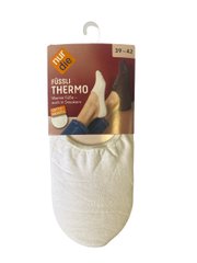 Жіночі шкарпетки-сліди Nur Die Термо бавовняні р.39-42 Білий (611144)