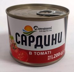 Сардина в томатном соусе Домашние продукты 200 г