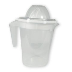 Кружка мерная 0,5л с фреш-прессом «Plastic's Craft» Белый/прозрачный