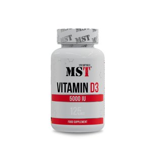 MST Vitamin D3 5000 IU Витамин Д3 120 softgels