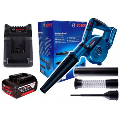 Аккумуляторная воздуходувка Bosch Professional GBL 18V-20 с акб GBA 4.0 Ah, з/п GAL 18V-40