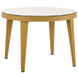 Стол Tilia Osaka d110 см столешница из стекла, ножки пластиковые цвет дерево