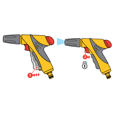Пистолет - распылитель 3 режима Jet Spray Plus HoZelock 2682