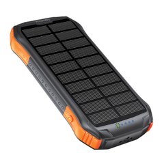 УМБ Promate SolarTank-10PDQi із сонячною панеллю, 10 000 mAh, 20 Вт Power Delivery, 10 Вт Qi Black (solartank-10pdqi.black)