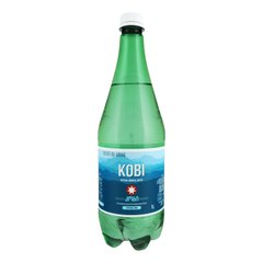 Вода минеральная лечебно-столовая газированная KOBI 1 л пластиковая бутылка
