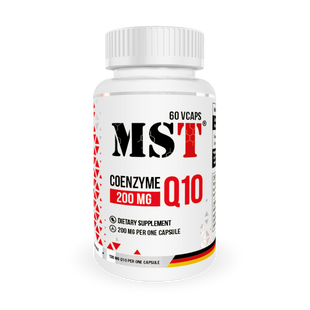 MST Coenzyme Q10 200 mg 60 капсул | Убіхінон | кофермент Q10 | коензим Q10