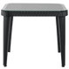 Стол Tilia Osaka 90x90 см столешница из стекла, ножки пластиковые черный