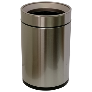 Відро для сміття JAH 12 л кругле срібний металік без кришки і внутрішнього відра