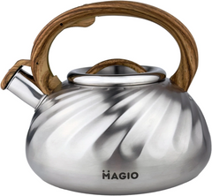 Чайник Magio MG-1194 3 л зі свистком Хром