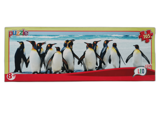 Пазлы Strateg LEO LUX Пингвины 105 элементов (196-1)