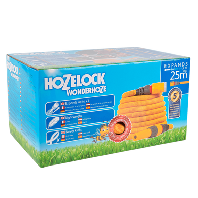 Шланг 25 м розтяжний Wonderhoze + конектори Hozelock