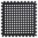 Підлога пазл перфорована - модульне покриття чорне 610x610x10мм (МР50) SW-00000660