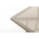 Стіл Tilia Kobe 80x80 см стільниця зі скла білий - жовтий - бежевий