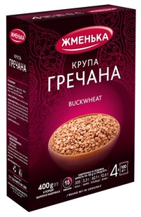 Крупа гречана ядриця Жменька в пакетиках для варіння 4 штх100 г