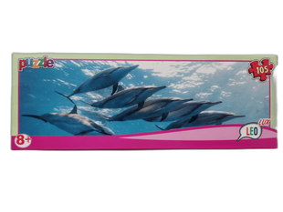 Пазли Strateg LEO LUX Дельфіни 105 елементів (196-8)